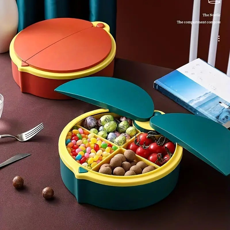Lady Bug Candy Box, Household Divided Fruit Bowl with Lid, Plastic Snack Serving Tray, Food Storage Organizer, Multifunction Dried Fruit Box, Simple Dried Fruit Bowl Food Storage Containers Lady Bug Candy Box, Household Divided Fruit Bowl with Lid, Plastic Snack Serving Tray, Food Storage Organizer, Multifunction Dried Fruit Box, Simple Dried Fruit Bowl Food Storage Containers